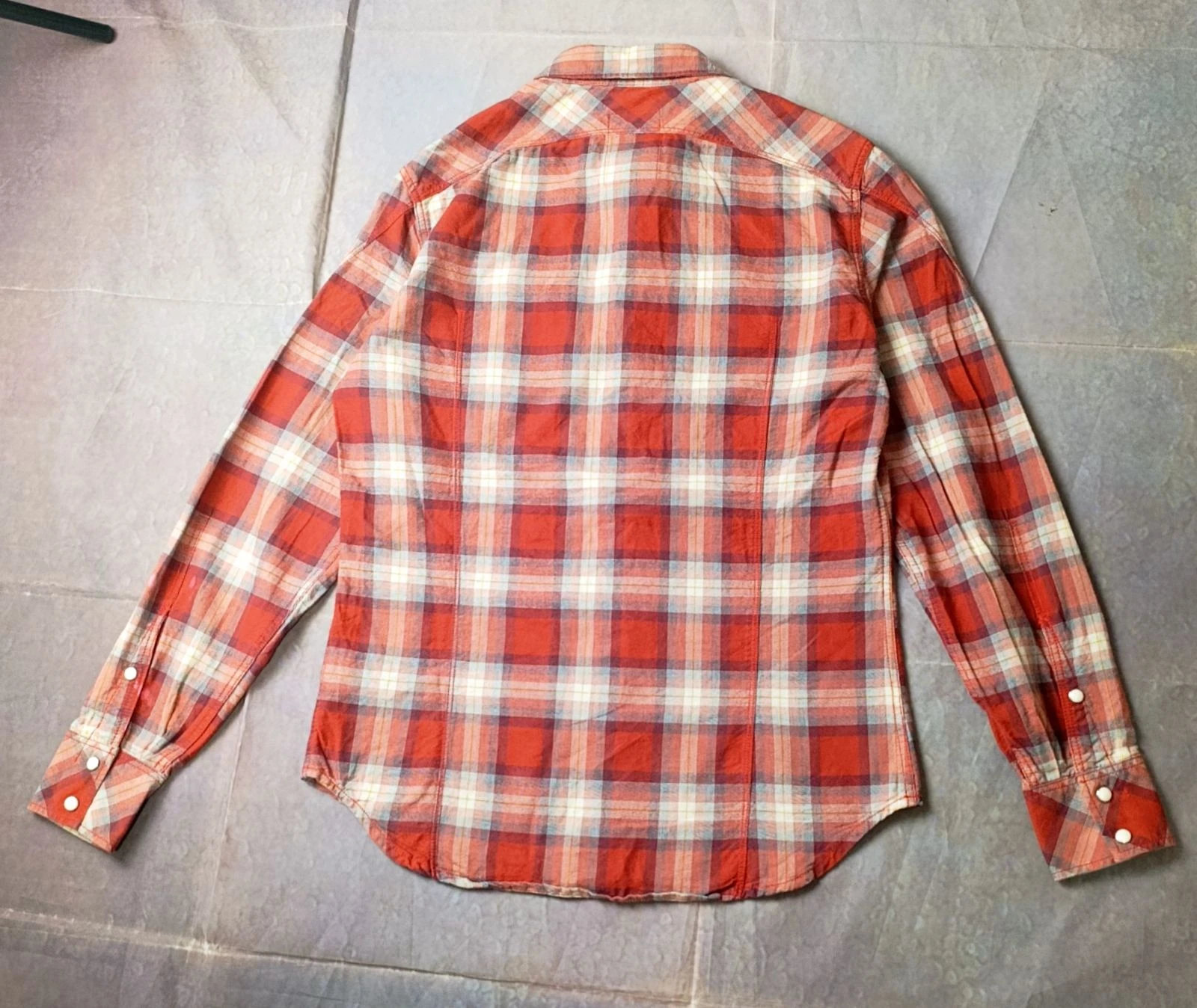 G-Star RAW ARC 3D Plaid Western Shirt Red Men's Size S Vintage Style – photo 4
